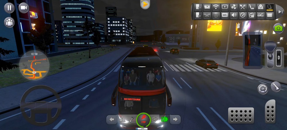 Đường phố mô phỏng chân thực trong Bus Simulator Ultimate MOD APK