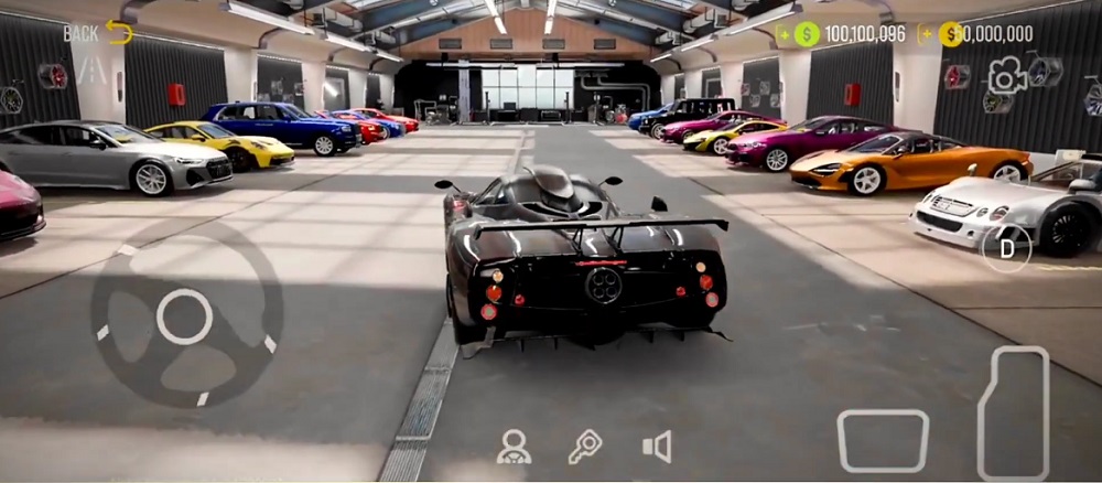 Đi dạo trong Garage siêu xe của Car Parking Multiplayer 2 MOD APK