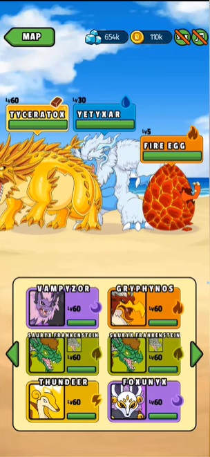 Collect the strongest monsters in Own the strongest monsters in Dynamons World MOD APK