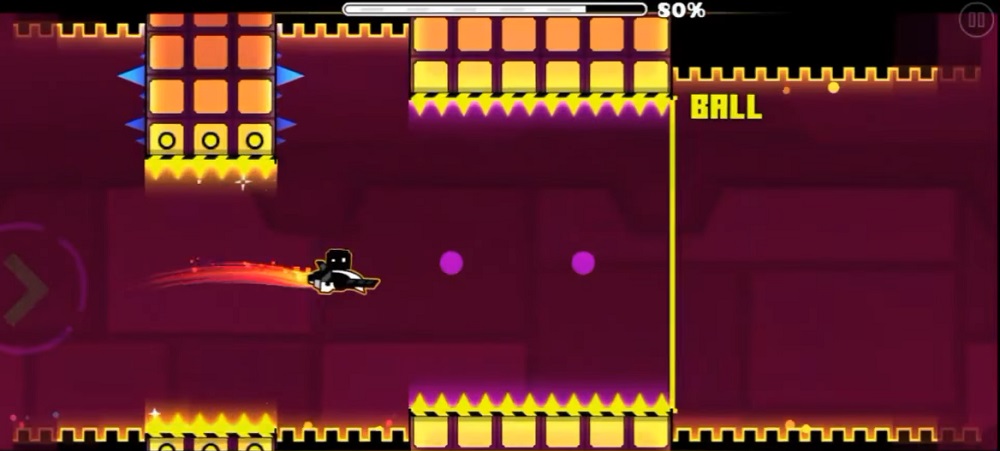 Geometry Dash SubZero MOD APK images while playing