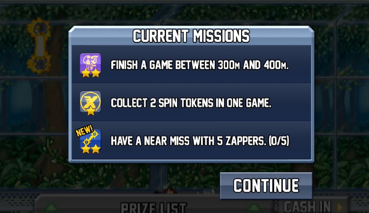 Complete missions to collect trophies in Jetpack Joyride MOD APK.