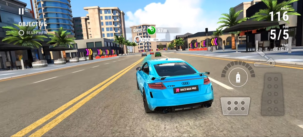 Extreme car racing in Race Max Pro MOD APK