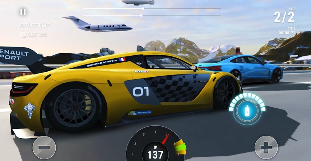 Extremely beautiful and detailed graphics in Race Max Pro MOD APK