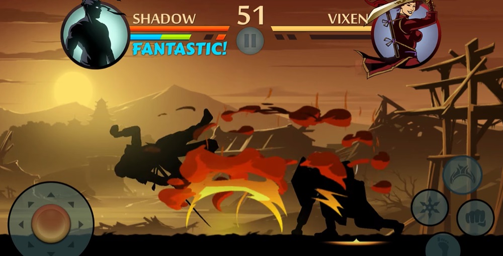 Formidable fighting skills in Shadow Fight 2 MOD APK