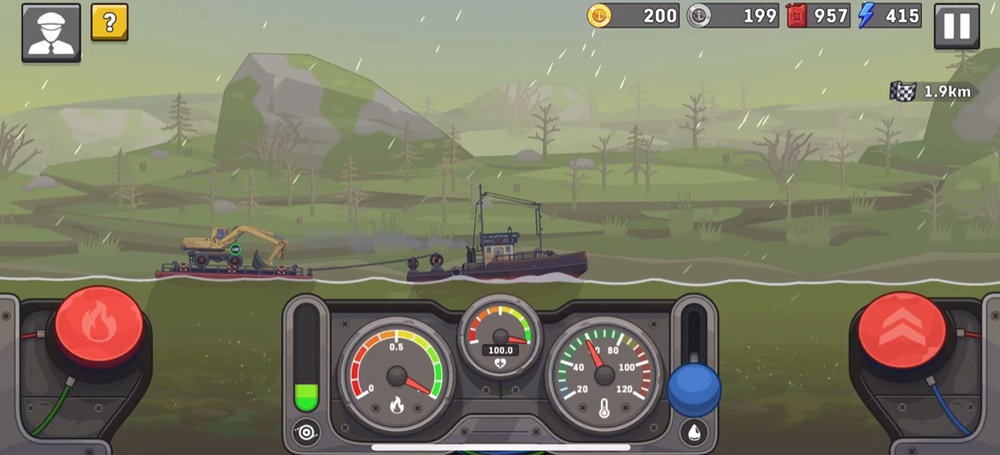 Overcome storms with strong winds in Ship Simulator MOD APK