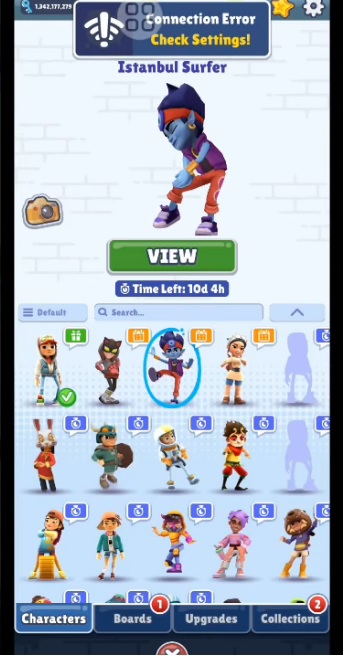 Choose the character you want in Subway Surfers MOD APK