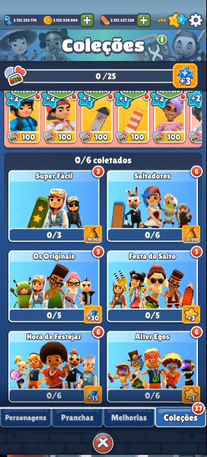 Combo bộ sưu tập trong Subway Surfers MOD APK