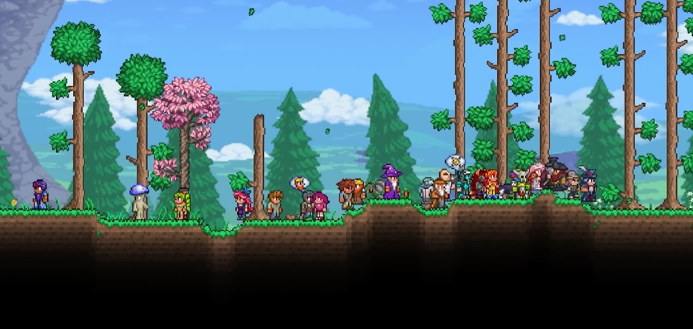 Diverse NPC characters, each character will have a separate role in Terraria MOD APK.