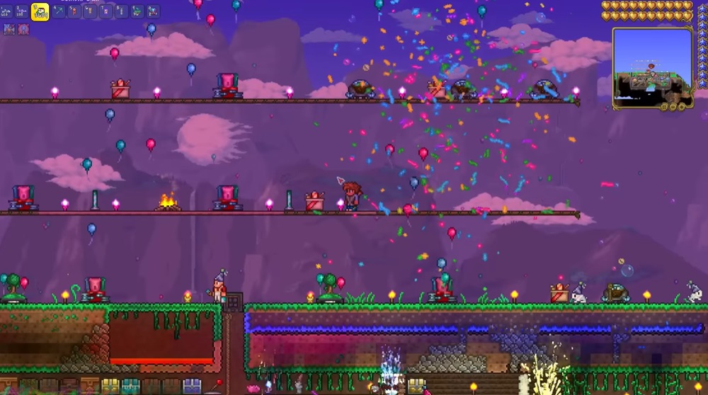 Conquer all difficult challenges in Terraria MOD APK.