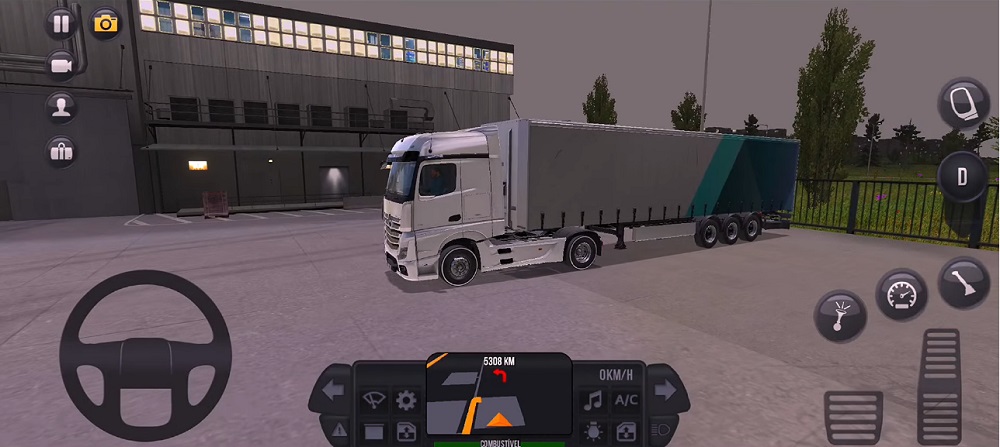 Trải nghiệm lái xe tải từ góc nhìn toàn cảnh trong Truck Simulator Ultimate MOD APK