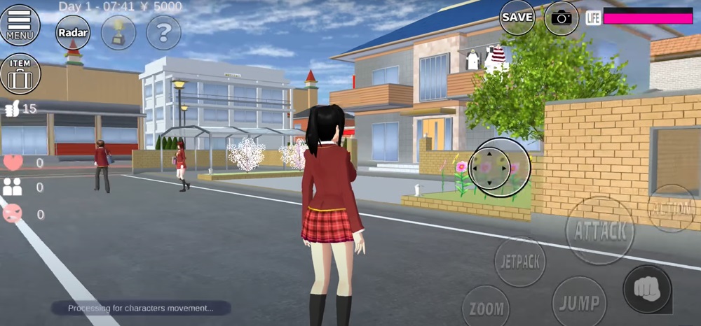 Start the life of a student in SAKURA School Simulator MOD APK