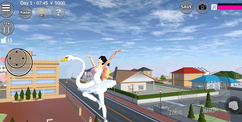 Transform into every weird character in SAKURA School Simulator MOD APK