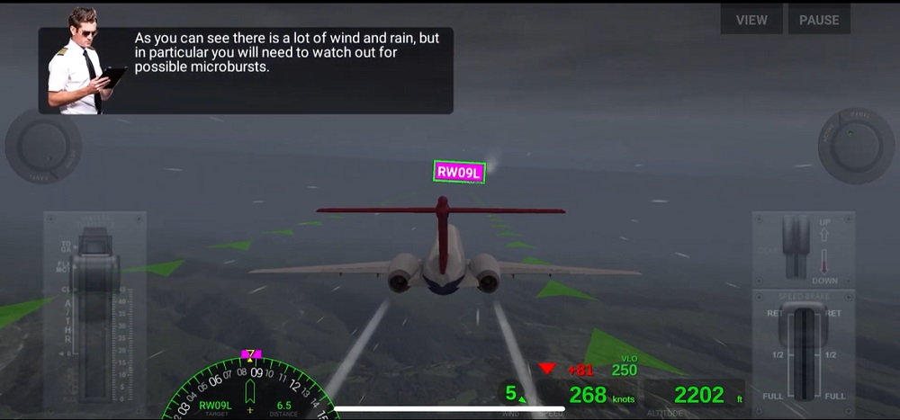 Chiêm ngưỡng sự thay đổi về thời tiết trong Airline Commander MOD APK