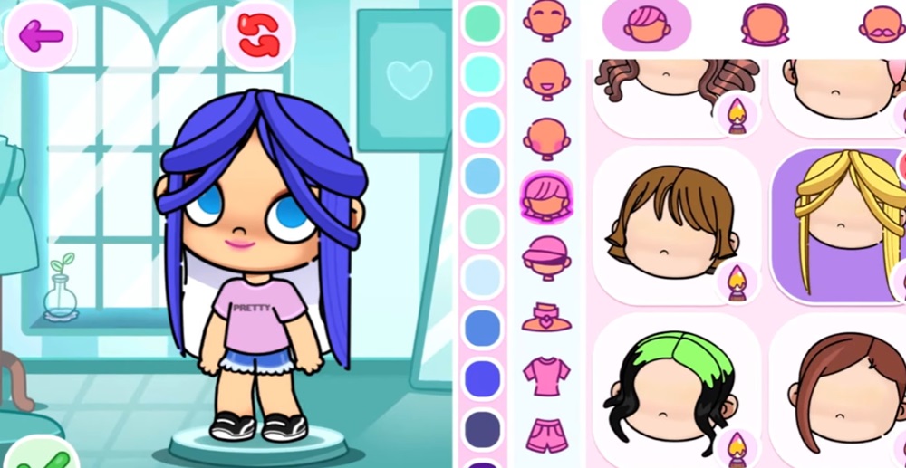 Design cute characters in Avatar World MOD APK