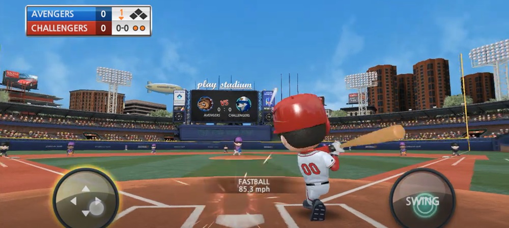 Time your shots precisely in BASEBALL 9 MOD APK