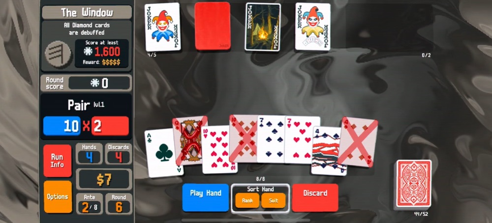 Great cards in Balatro MOD APK