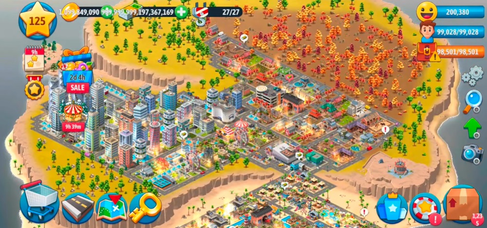 Complete your own city with unique designs in City Island 6 MOD APK