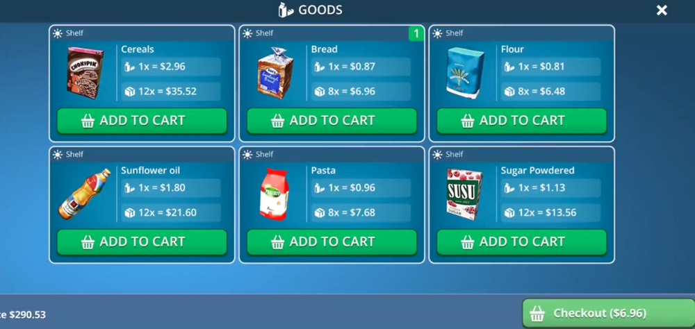 Import new items in City Shop Simulator MOD APK