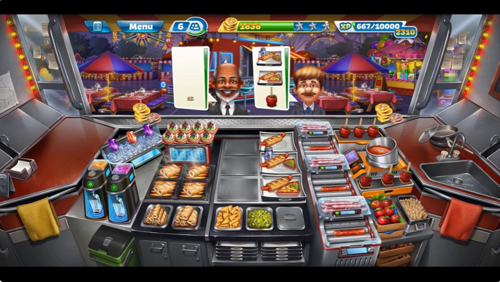 Cook dishes for customers in Cooking Fever MOD APK