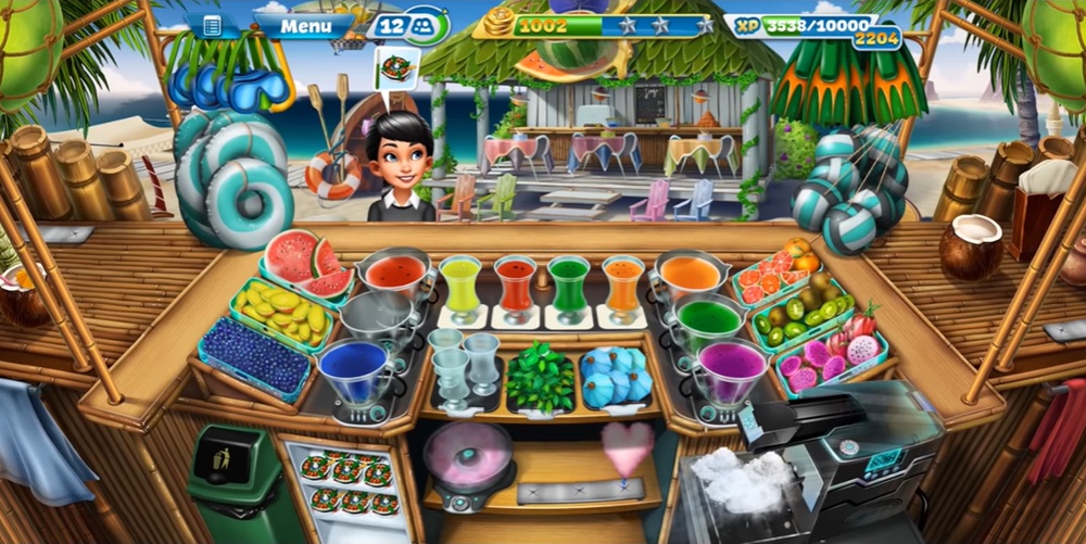 Mix many types of drinks in Cooking Fever MOD APK