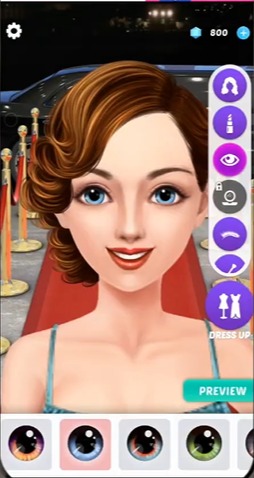 Fully equipped with makeup tools in Fashion Show MOD APK