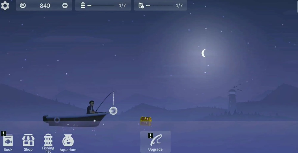 Bắt đầu câu cá trong Fishing and Life MOD APK