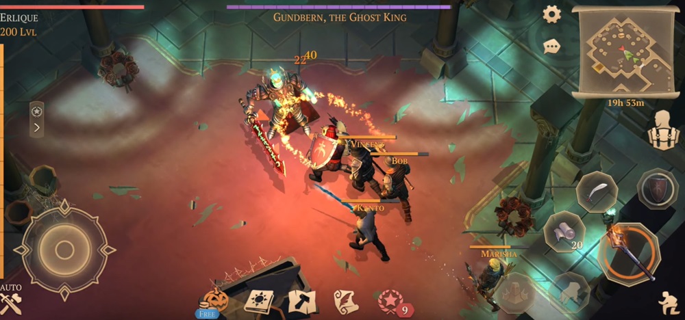 Fight with friends in Grim Soul MOD APK