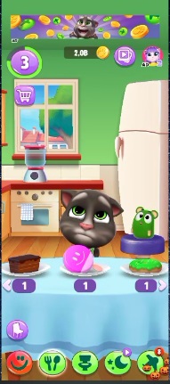 Give your Tom a taste of new foods in My Talking Tom 2