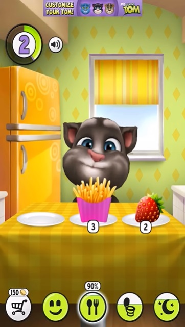 Lấp đầy chiếc bụng đói của chú mèo trong My Talking Tom MOD APK