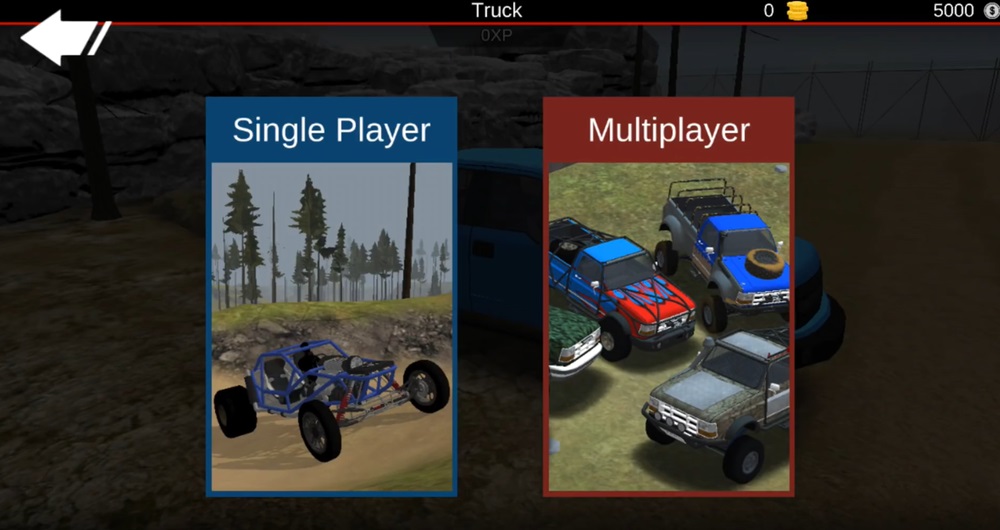 2 chế độ chơi trong Offroad Outlaws MOD APK 