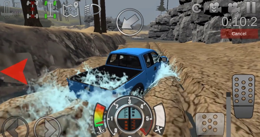 Vượt địa hình hiểm trở trong Offroad Outlaws MOD APK