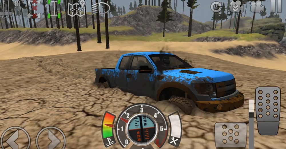 Không ngại vết bản trong Offroad Outlaws MOD APK 