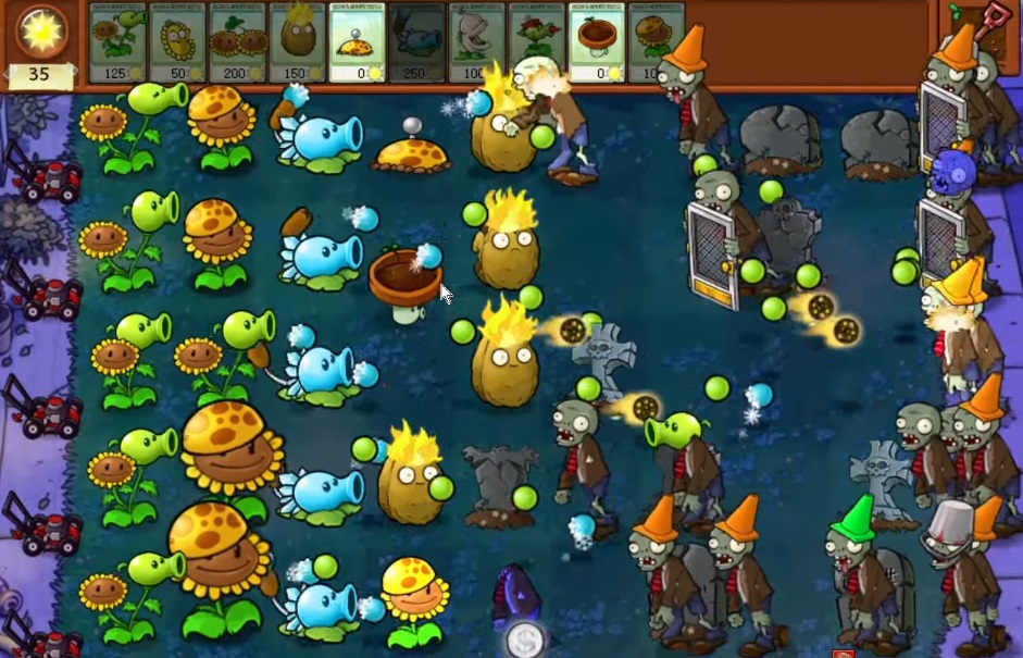 Fight more zombies in Plants vs Zombies Hybrid MOD APK