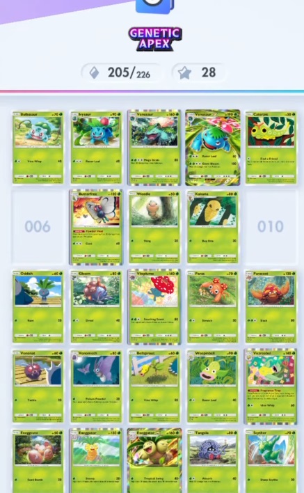 Collect hundreds of cards in Pokémon TCG Pocket MOD APK