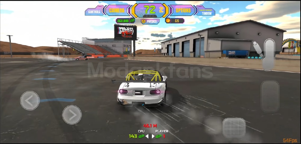 Show off your ultimate handling through the corners in Project Drift 2.0 MOD APK