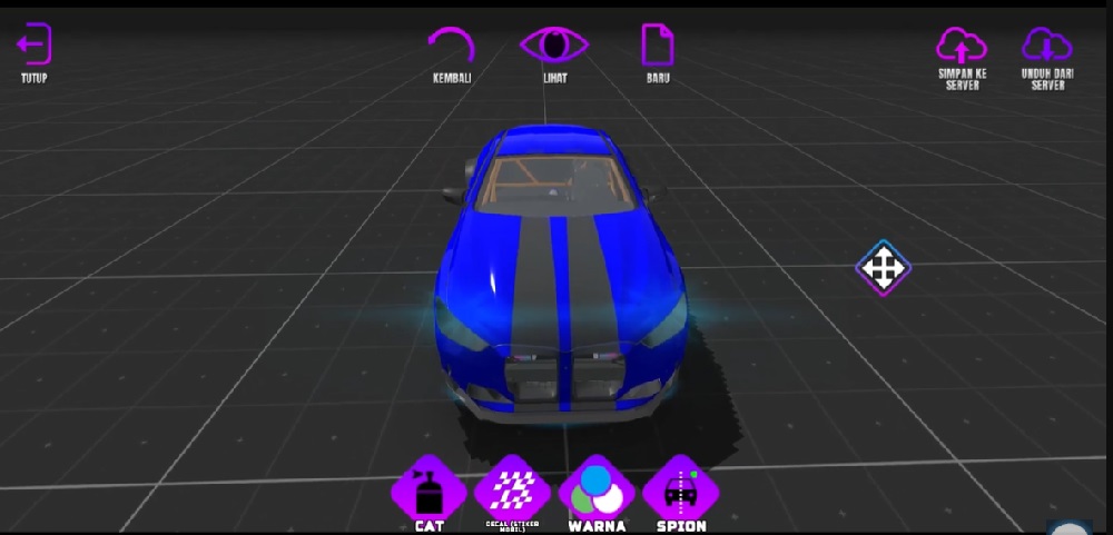 Change car paint color in Project Drift 2.0 MOD APK