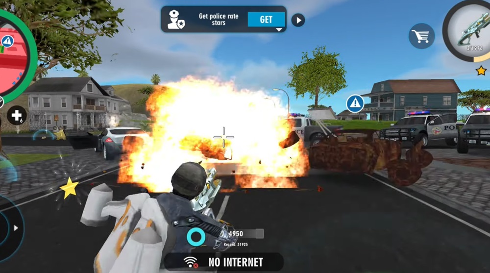 Become a tycoon, destroy everything in your way with super heavy guns in Real Gangster Crime MOD APK