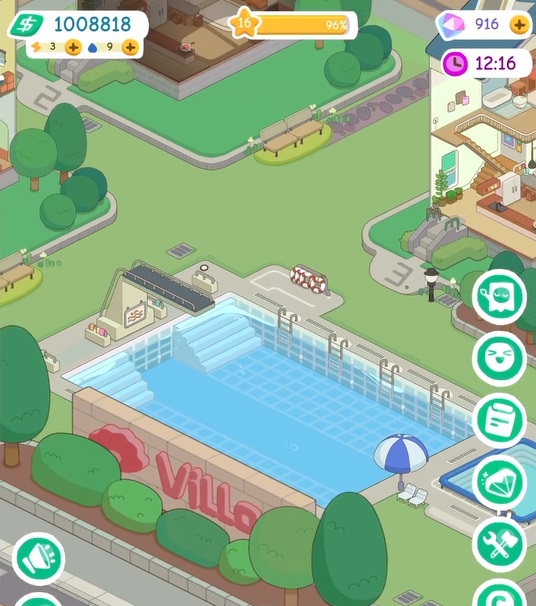 Build a swimming pool for your house in Rent Please! MOD APK