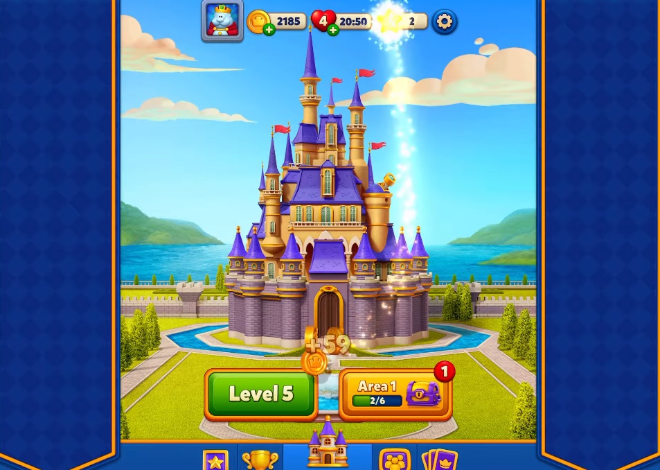 Bắt đầu chơi trong Royal Match MOD APK