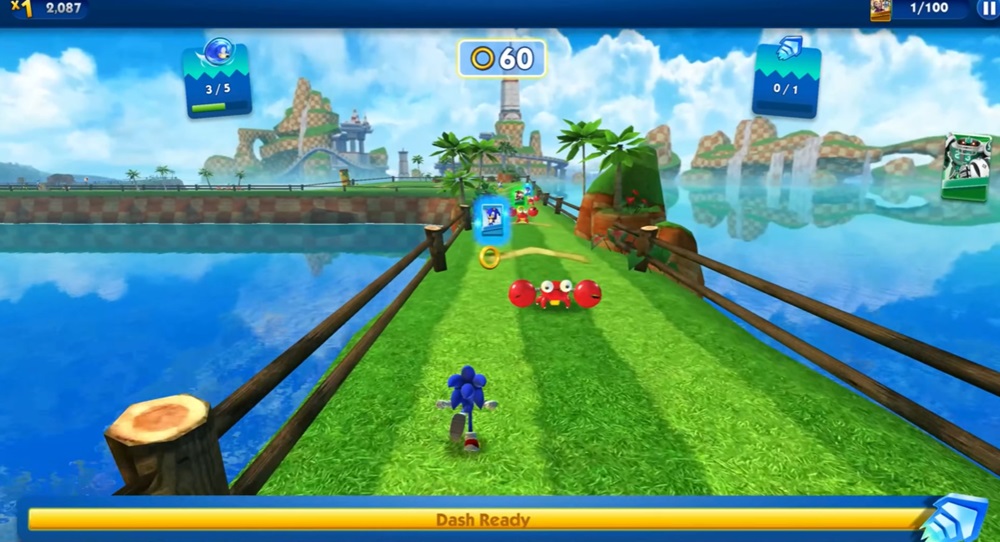 Start Running Over Everything In Sonic Dash MOD APK