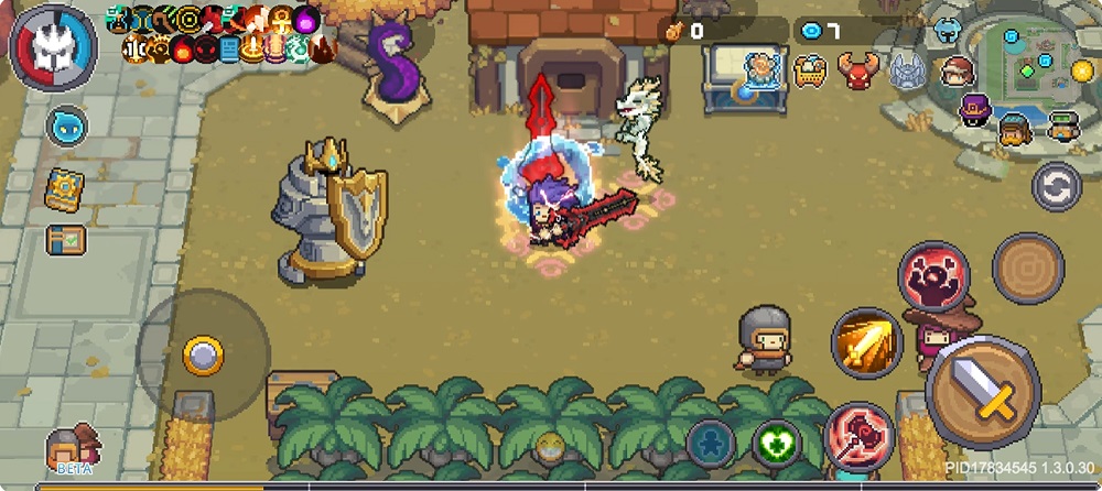 Control the character to hunt for treasure in Soul Knight Prequel MOD APK