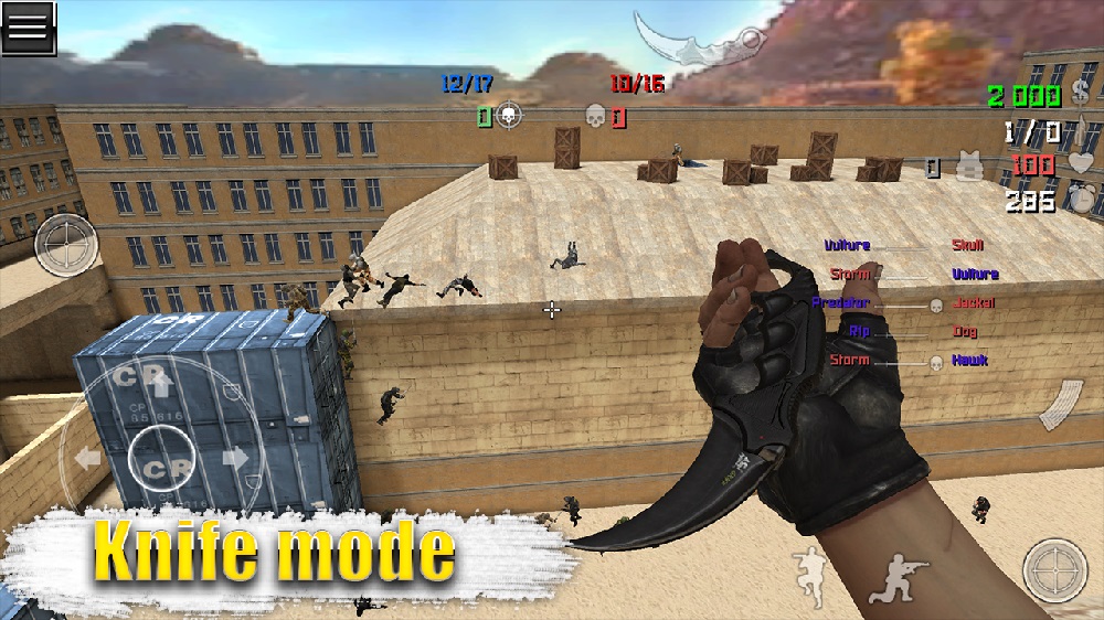 Show off your knife skills in Special Forces Group 2 MOD APK