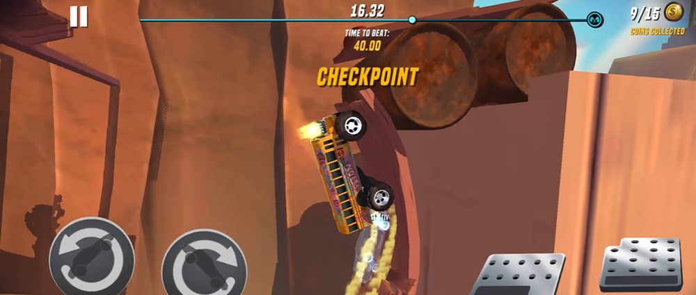 Overcome the tough challenges in Stunt Car Extreme MOD APK