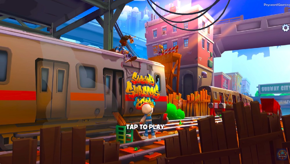 Jake, before being chased by the inspector, was painting the train in Subway Surfers City MOD APK.