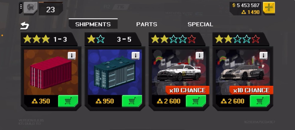 Buy more cars in APEX Racer MOD APK