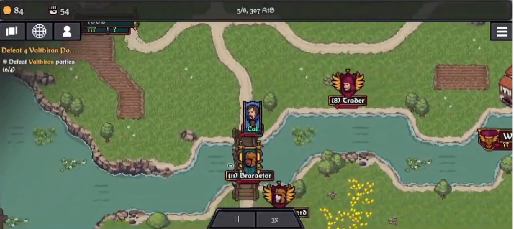 Move around the map choosing the army you want to fight in Blades of Deceron MOD APK