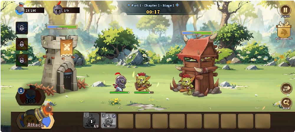 Fight with goblins to protect the castle in Castle War Defense MOD APK