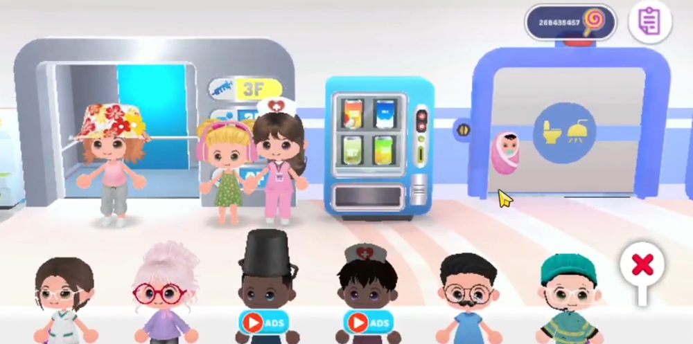 Những nhân vật đa dạng trong Chibi Hospital Stories MOD APK