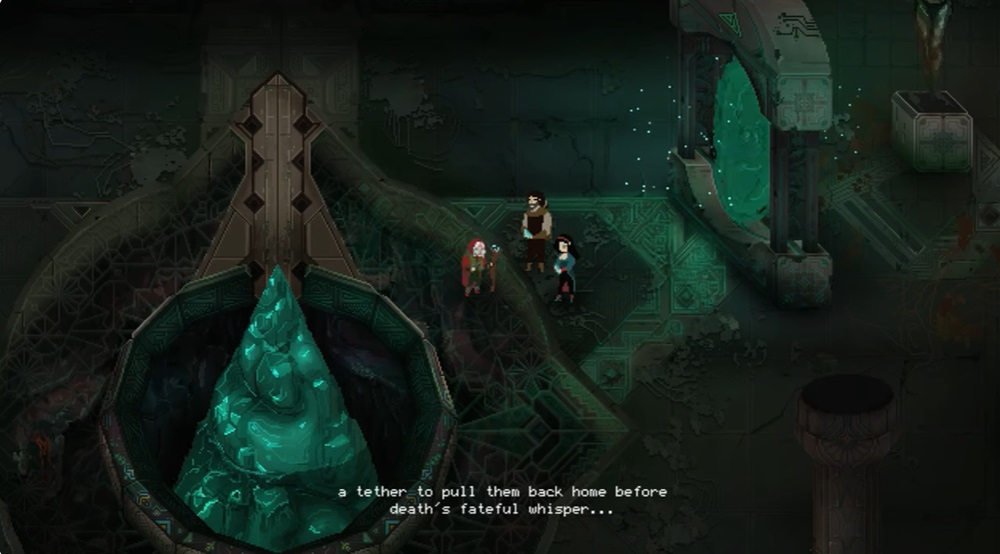 The mission to go to the great temple of John's father and son in Children of Morta MOD APK