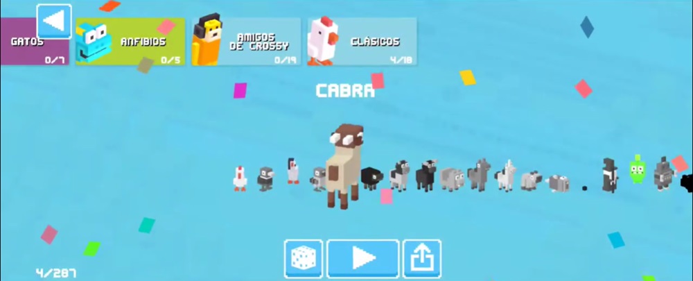 Choose a character to start the action in Crossy Road MOD APK